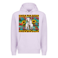Lilac goats mom and baby sunflowers gemstones serape leopard glitter wooden Premium Hoodie - Artiststas