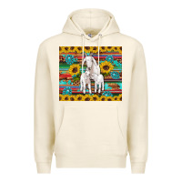 Tofu goats mom and baby sunflowers gemstones serape leopard glitter wooden Premium Hoodie - Artiststas