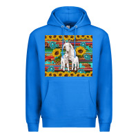 True Royal goats mom and baby sunflowers gemstones serape leopard glitter wooden Premium Hoodie - Artiststas