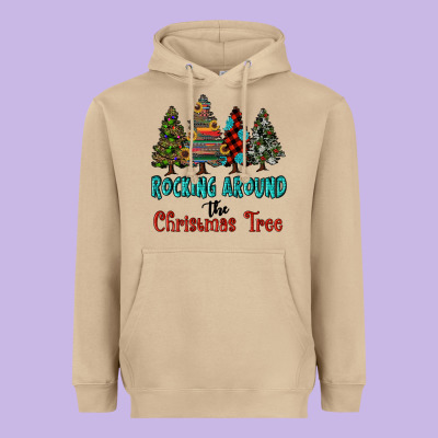 Rocking Around The Christmas Tree, Rocking, Around The, Christmas Tree Heavyweight Hoodie Designed By Ranaportraitstore