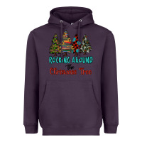 Plum rocking around the christmas tree, Rocking, Around The, Christmas Tree Heavyweight Hoodie - RanaPortraitStore