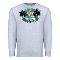 Heather Grey beach please Premium Sweatshirt - SublimationCraftShop