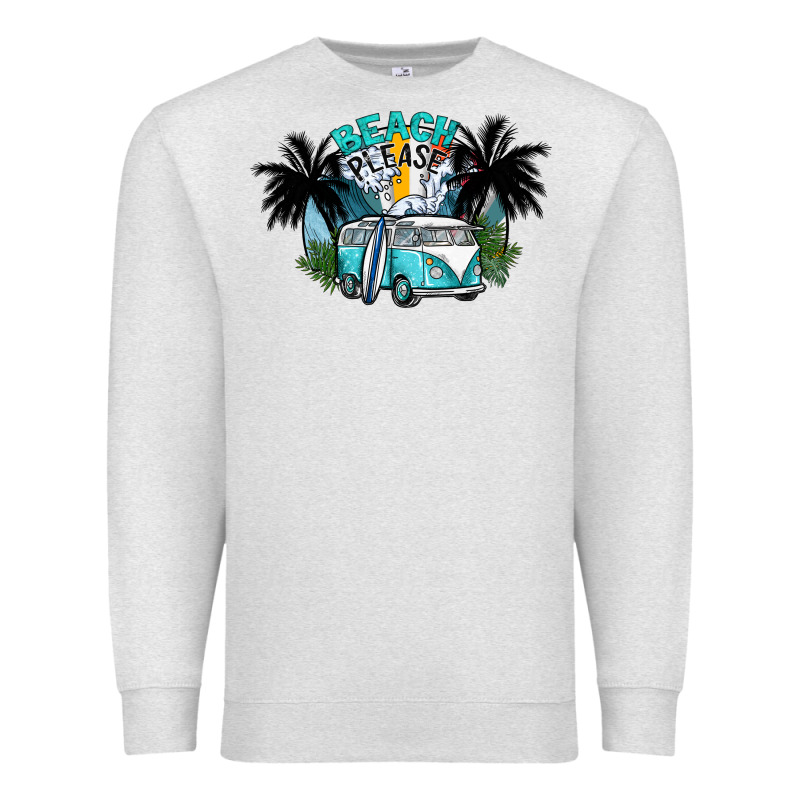Beach Please Premium Sweatshirt by SublimationCraftShop | Teevron