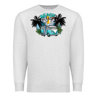 Oatmeal Heather beach please Premium Sweatshirt - SublimationCraftShop