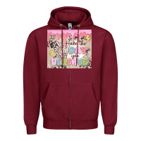 Burgundy have the day you deserve Zipper Hoodie - MaliasSmallBusiness
