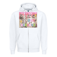 White have the day you deserve Zipper Hoodie - MaliasSmallBusiness