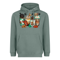 Sage dog coffee cups Heavyweight Hoodie - Zillion Design Studio