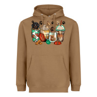 Toasted Coconut dog coffee cups Heavyweight Hoodie - Zillion Design Studio