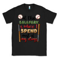 Black at the ballpark is where i spend most my days Classic Tee - BundleAndBundleShop