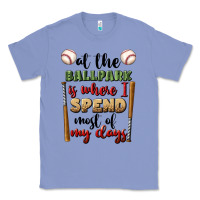 Colony Blue at the ballpark is where i spend most my days Classic Tee - BundleAndBundleShop