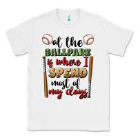White at the ballpark is where i spend most my days Classic Tee - BundleAndBundleShop