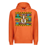 Carrot goat sunflowers gemstones serape leopard glitter Premium Hoodie - Artiststas
