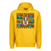 Lemon goat sunflowers gemstones serape leopard glitter Premium Hoodie - Artiststas