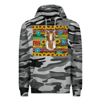Slate Camo goat sunflowers gemstones serape leopard glitter Premium Hoodie - Artiststas