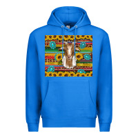 True Royal goat sunflowers gemstones serape leopard glitter Premium Hoodie - Artiststas