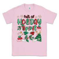 Bubblegum Pink full of holiday Classic Tee - MaliasSmallBusiness