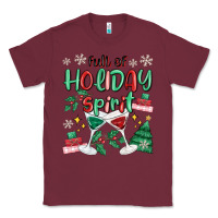 Burgundy full of holiday Classic Tee - MaliasSmallBusiness