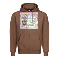 Fueled By Iced Coffee And Anxiety Zipper Hoodie | Teevron