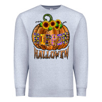 Heather Grey hippie halloween Premium Sweatshirt - CowhideDigitalArt