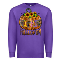 Purple hippie halloween Premium Sweatshirt - CowhideDigitalArt