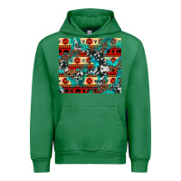 Emerald aztec leopard cowhide turquoise Urban Hoodie - BarkalooDesign