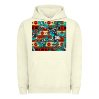 Pigment Pistachio aztec leopard cowhide turquoise Urban Hoodie - BarkalooDesign