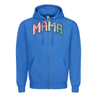 True Royal mama christmas plaid Zipper Hoodie - MaliasSmallBusiness