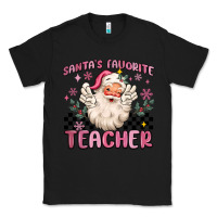 Black santa's favorite teacher Classic Tee - MaliasSmallBusiness