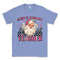 Colony Blue santa's favorite teacher Classic Tee - MaliasSmallBusiness
