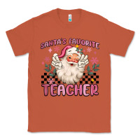 Copper santa's favorite teacher Classic Tee - MaliasSmallBusiness