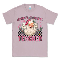 Lilac santa's favorite teacher Classic Tee - MaliasSmallBusiness