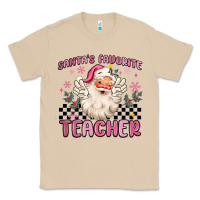 Mushroom santa's favorite teacher Classic Tee - MaliasSmallBusiness