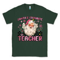 Sports Green santa's favorite teacher Classic Tee - MaliasSmallBusiness