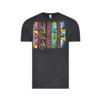 Vintage Black easter eggs and leopard brushstrokes Vintage Tee - Artiststas