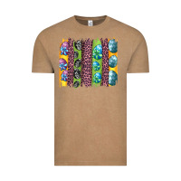 Vintage Coffee easter eggs and leopard brushstrokes Vintage Tee - Artiststas