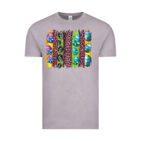 Vintage Zinc easter eggs and leopard brushstrokes Vintage Tee - Artiststas