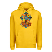 Lemon thanksgiving cross pumpkin sunflower Premium Hoodie - AdoDesignShop
