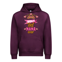 Mauve Wine world's best nana ever Urban Hoodie - Jasminsmagicworld