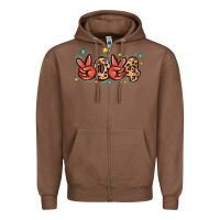 Chestnut 2024 stars and leopard Zipper Hoodie - MaliasSmallBusiness