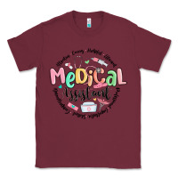 Burgundy medical assistant nurse Classic Tee - MaliasSmallBusiness