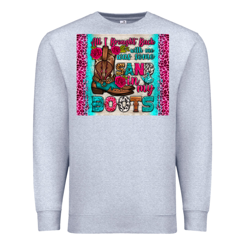 All I Brought Back With Me Was Some Sand In My Boots Tumbler Premium Sweatshirt by HRA Design Shop | Teevron