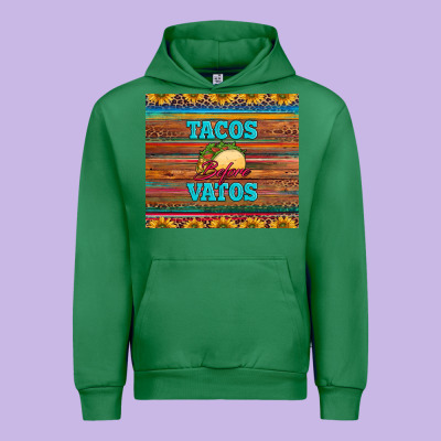 Tacos Before Vatos Urban Hoodie Designed By Barkaloodesign