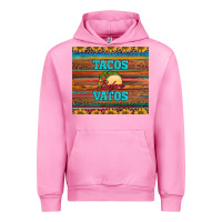 Fuchsia Pink tacos before vatos Urban Hoodie - BarkalooDesign
