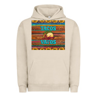 Pigment French Oak tacos before vatos Urban Hoodie - BarkalooDesign