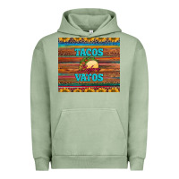 Pigment Oil Green tacos before vatos Urban Hoodie - BarkalooDesign