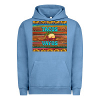 Pigment Pebble Blue tacos before vatos Urban Hoodie - BarkalooDesign