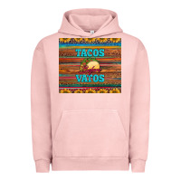 Pigment Salmon tacos before vatos Urban Hoodie - BarkalooDesign