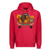 Cardinal thankful turkey truck Premium Hoodie - AdoDesignShop