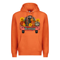 Carrot thankful turkey truck Premium Hoodie - AdoDesignShop