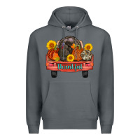 Rock thankful turkey truck Premium Hoodie - AdoDesignShop
